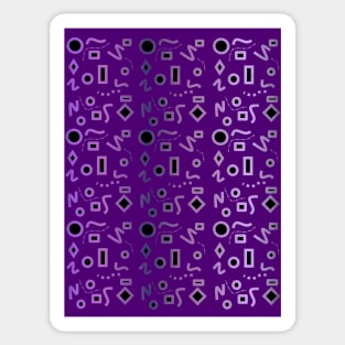 MOD Purple Geometrical Designs Sticker